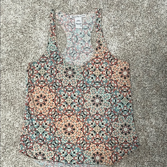 American Rag- Multicolor Patterned Women's Racerback Tank Top - Picture 1 of 5